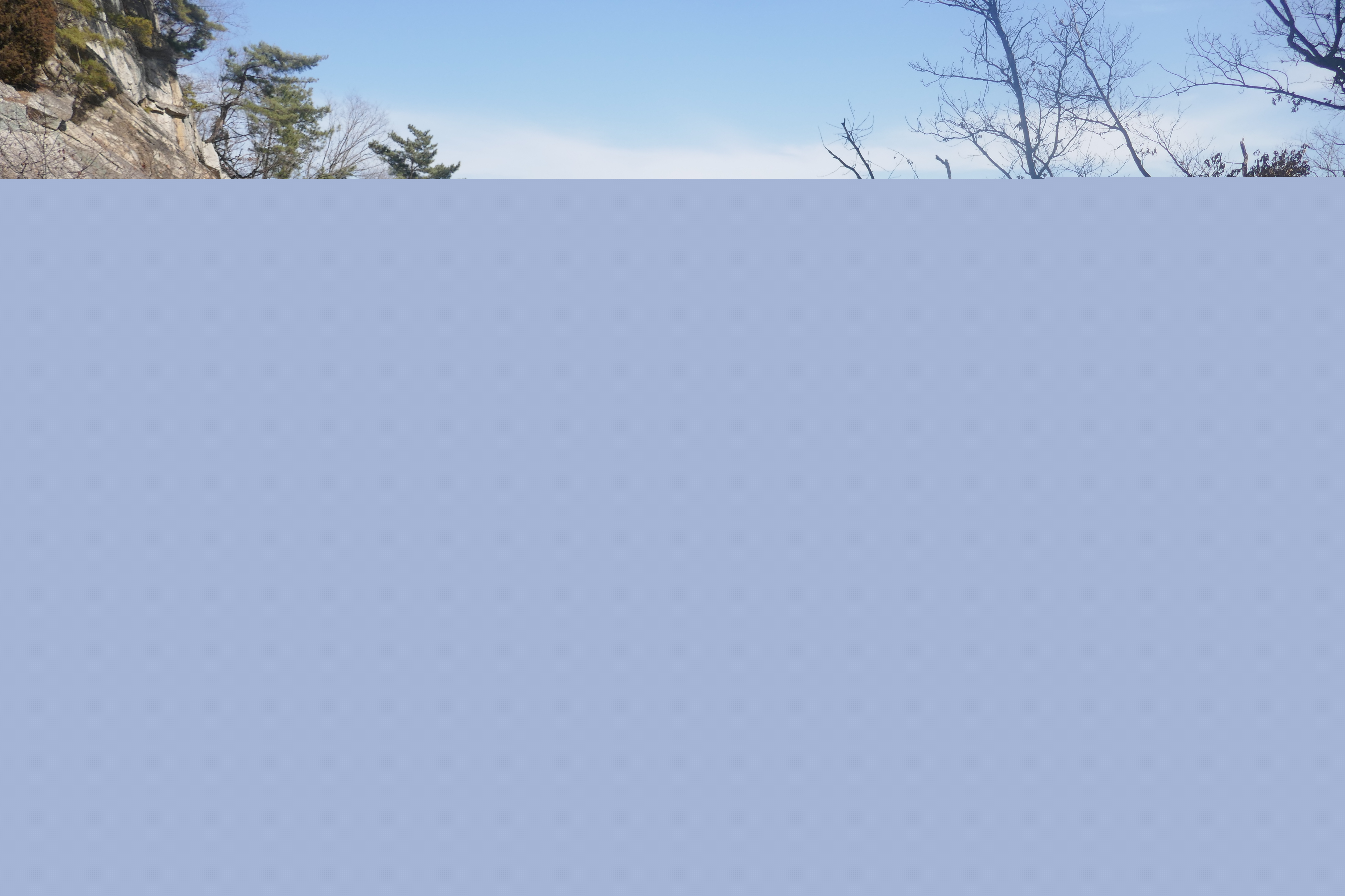 구천은폭에서 바라본 계곡 전경