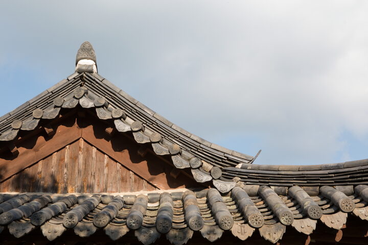 진주 마진리 이씨고가_팔작지붕 근경 (촬영년도 : 2015년)