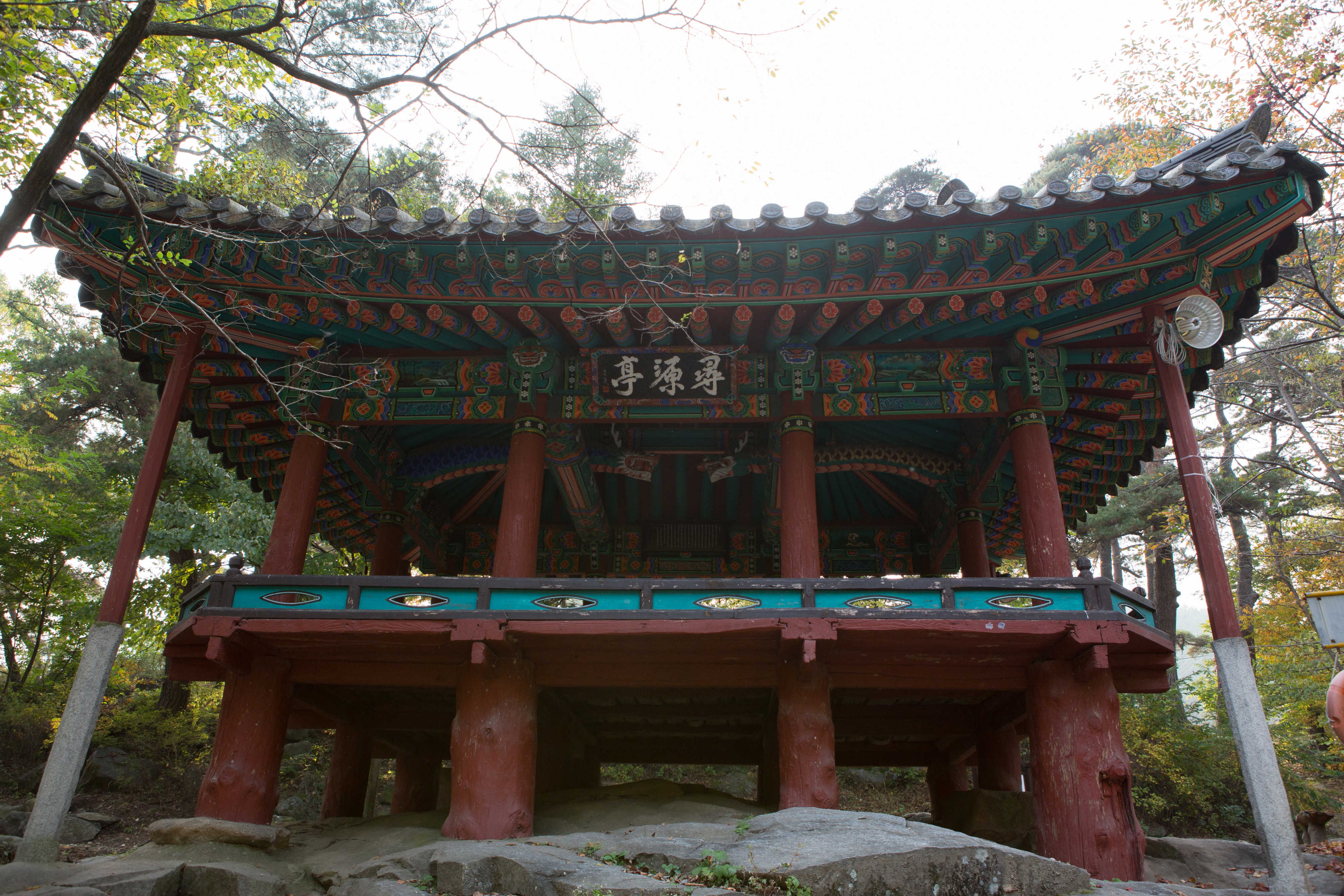 함양심원정_밑에서 바라본 심원정 (촬영년도 : 2015년)