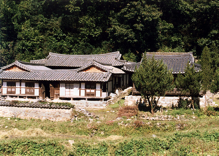 전주류씨삼산종택전경