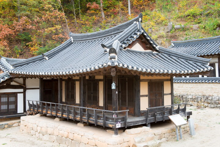 안동전주류씨삼산종택_사랑채 측면 (촬영년도 : 2015년)