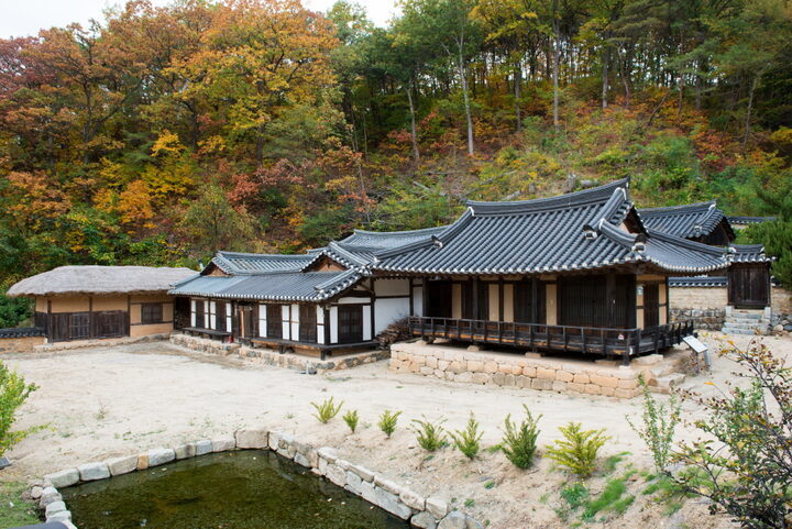 안동전주류씨삼산종택_원경 (촬영년도 : 2015년)