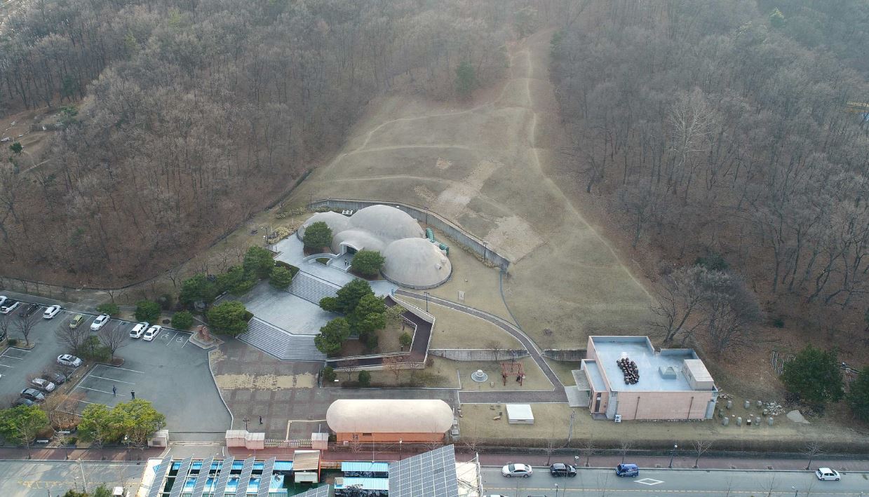신봉동 고분군 항공사진