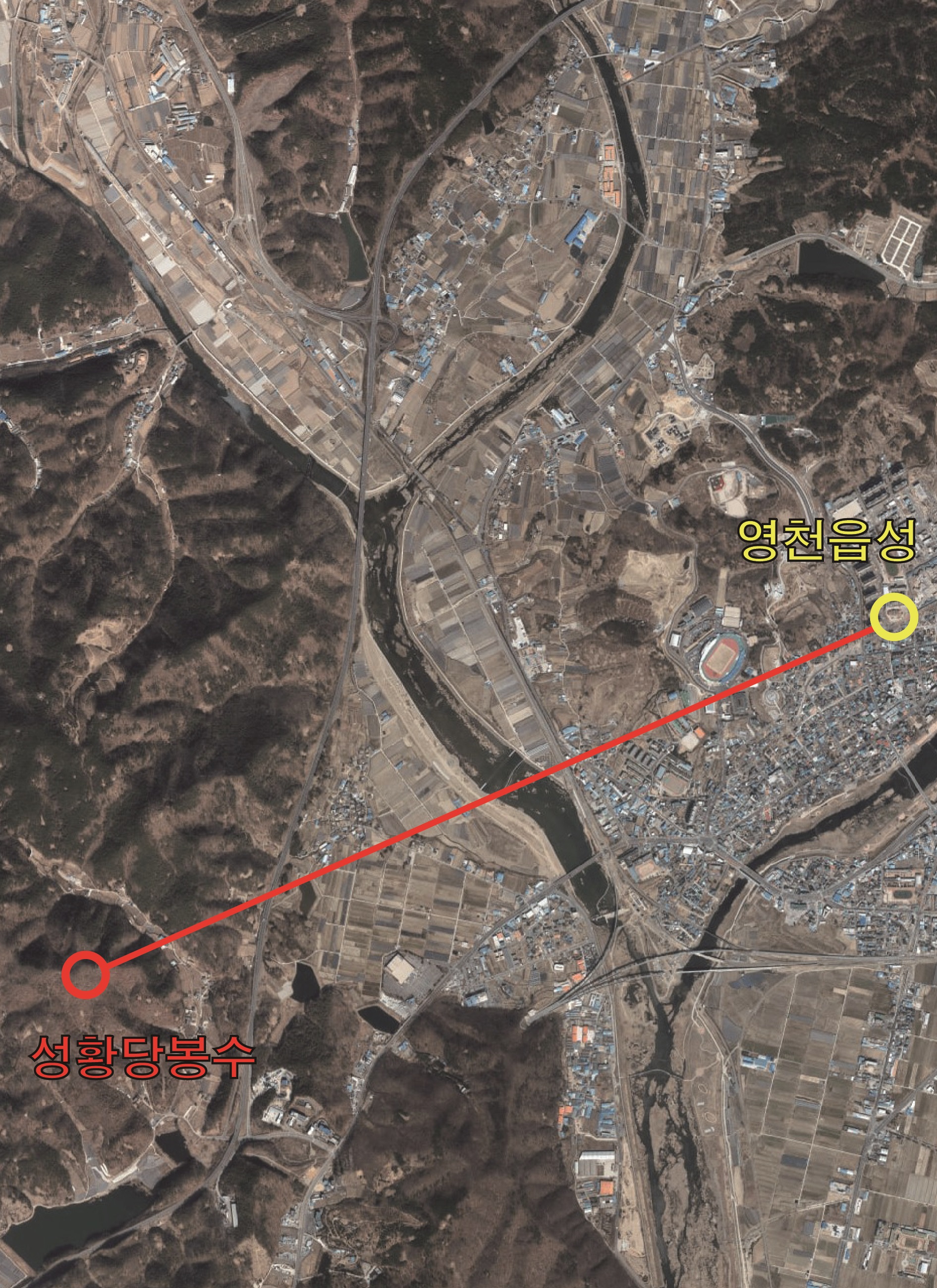 제2로 직봉 - 영천 성황당 봉수 유적