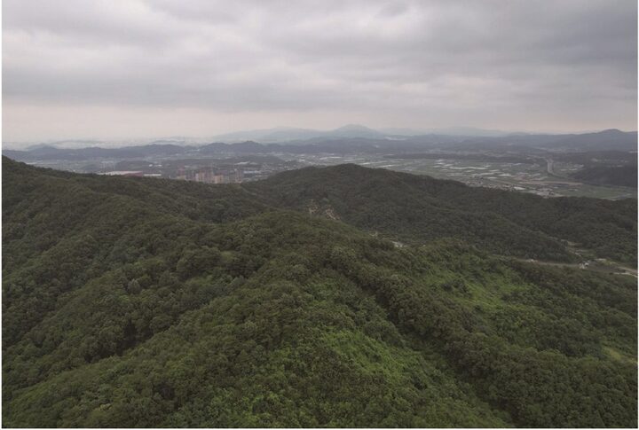 천안 대학산 봉수 전경