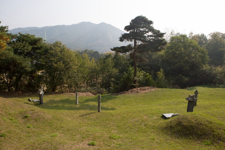 함양백천리고분군_전경1 (촬영년도 : 2015년)