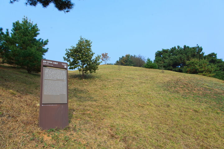 공주 단지리 고분군_안내판과 전경 (촬영년도 : 2015년)