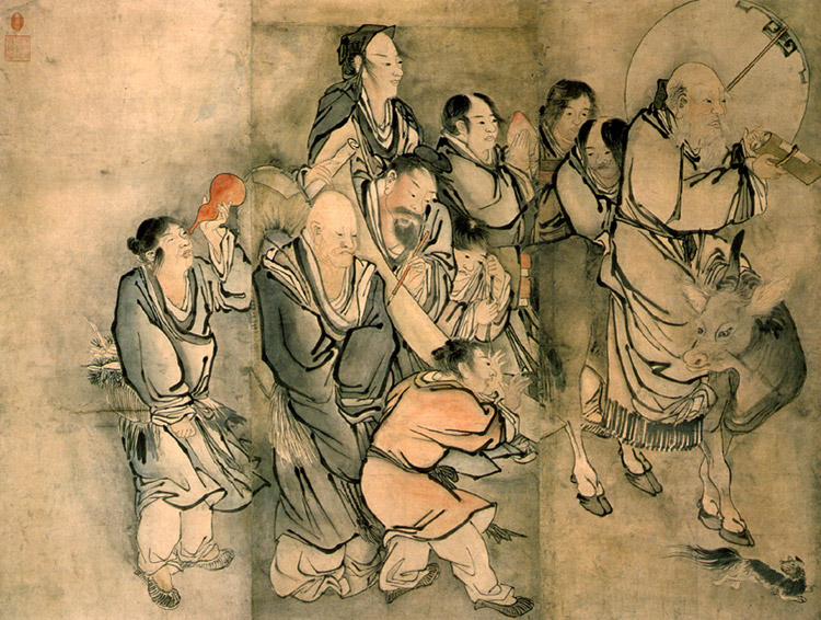 김홍도필 군선도 병풍