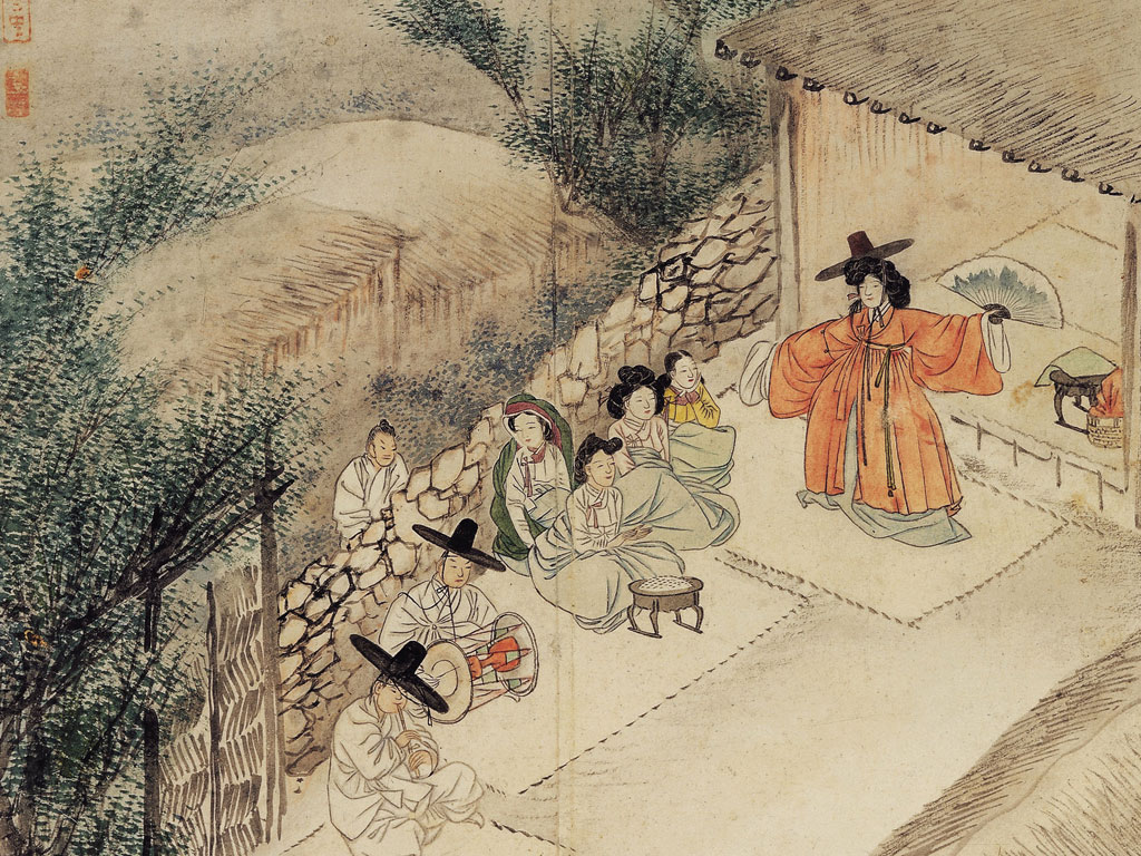 국보 신윤복필 풍속도 화첩(2014년 국보 동산 앱 사진)007
