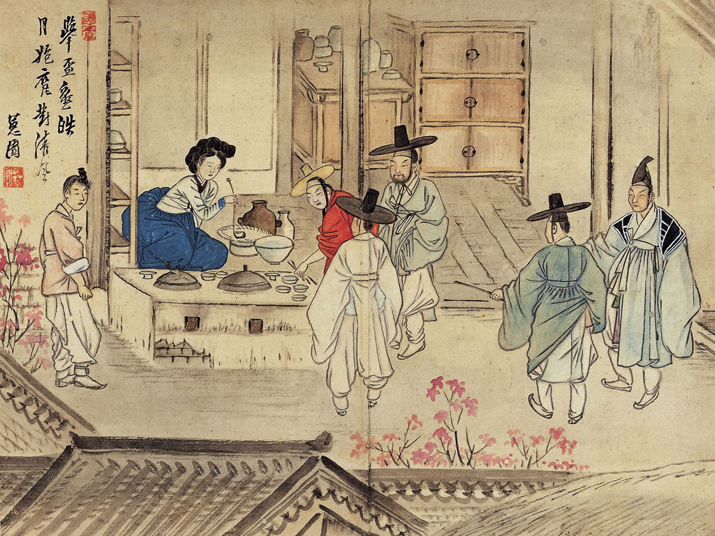 국보 신윤복필 풍속도 화첩(2014년 국보 동산 앱 사진)008