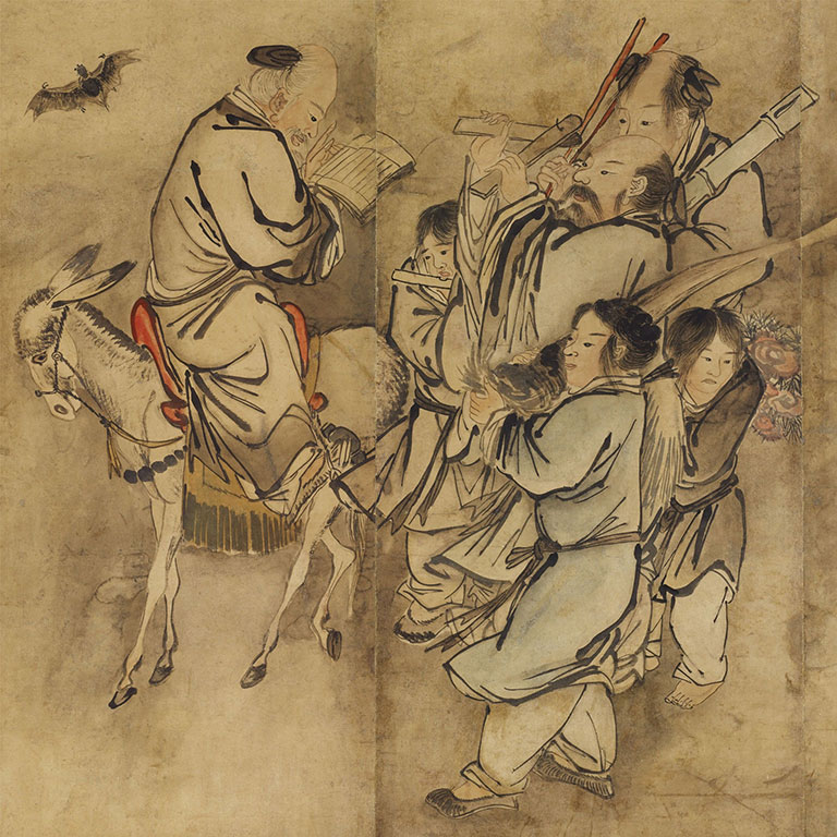 국보 김홍도필 군선도 병풍(2014년 국보 동산 앱 사진)003