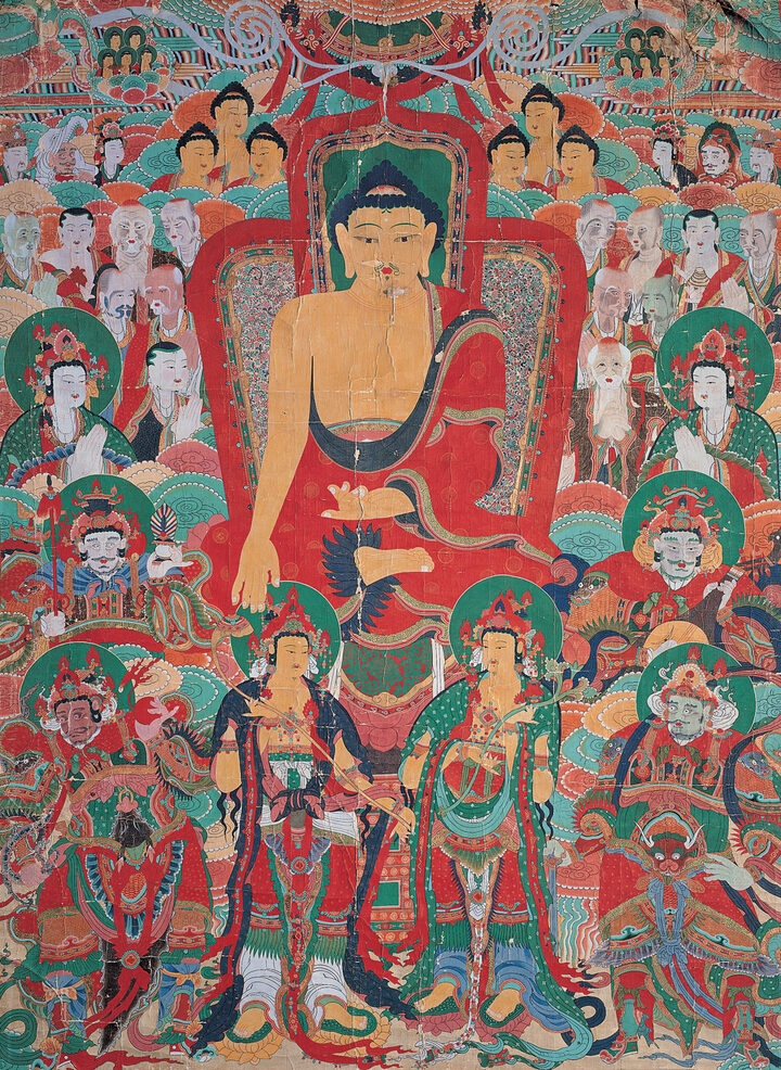 국보 안심사 영산회괘불탱(2014년 국보 동산 앱사진)