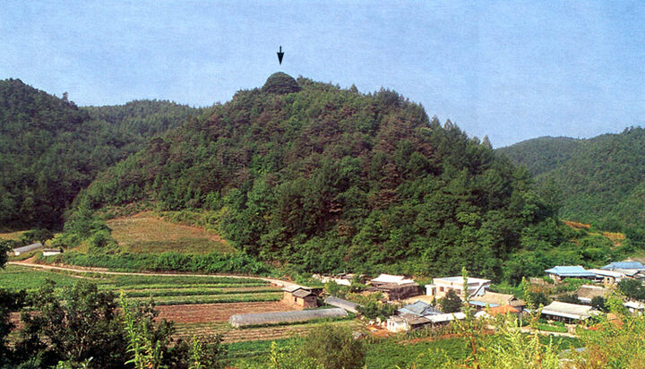 만지송과답곡리마을전경