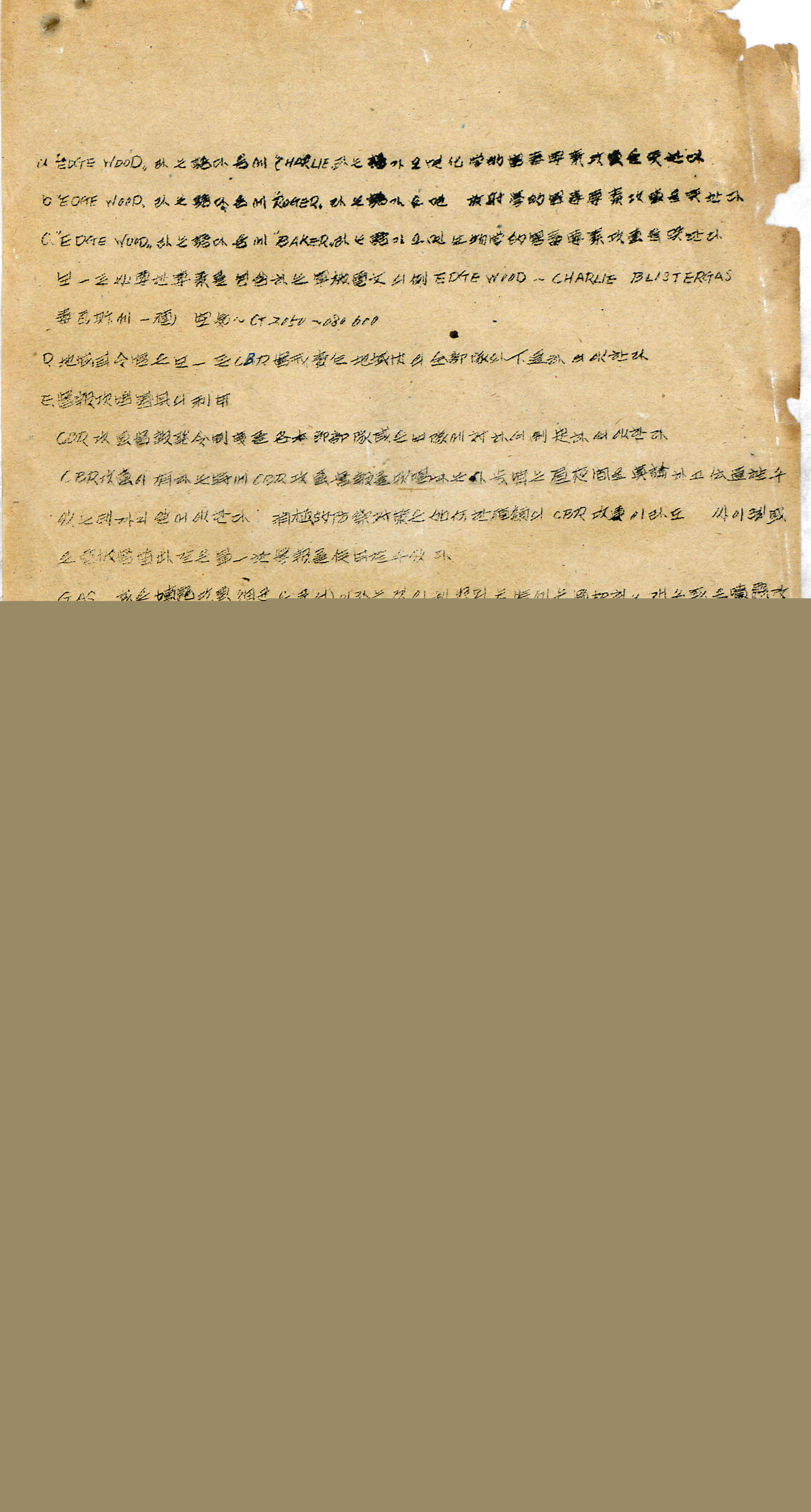 6·25 전쟁 군사 기록물(육군)_작전계획