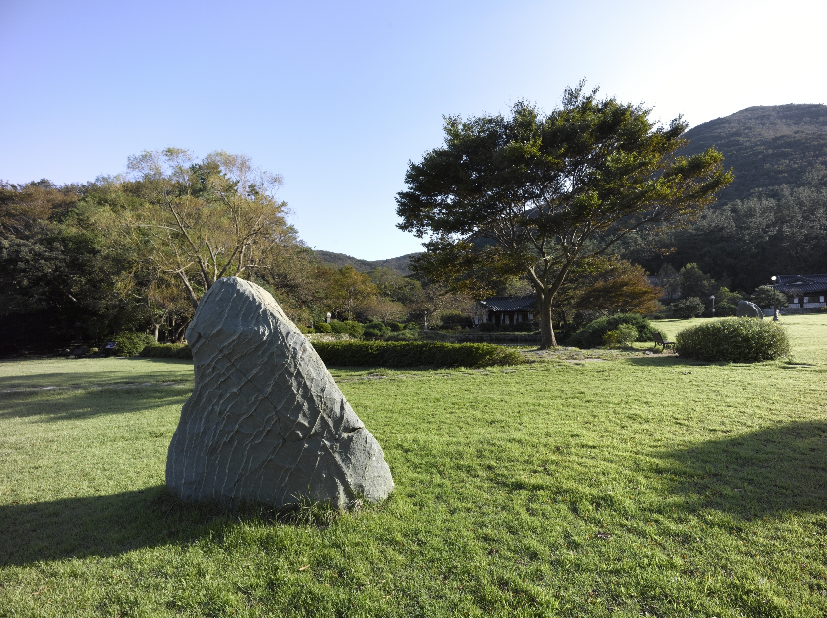 정원 중앙에서본 운림산방 전경