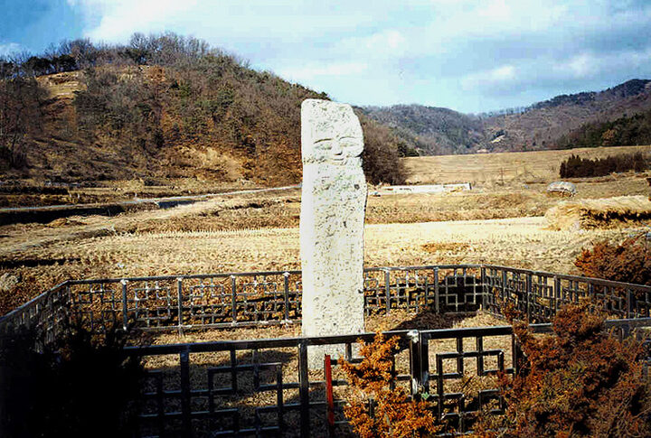 순치명석불입상