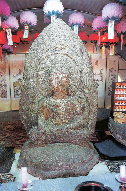 심경암석불좌상