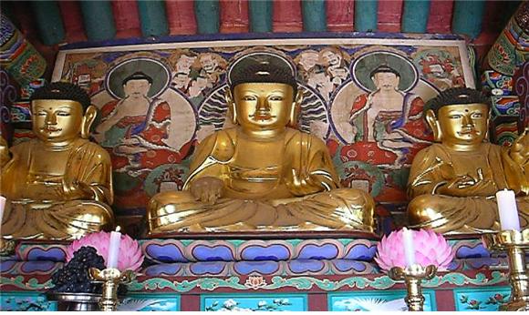 대원사목조삼세불좌상