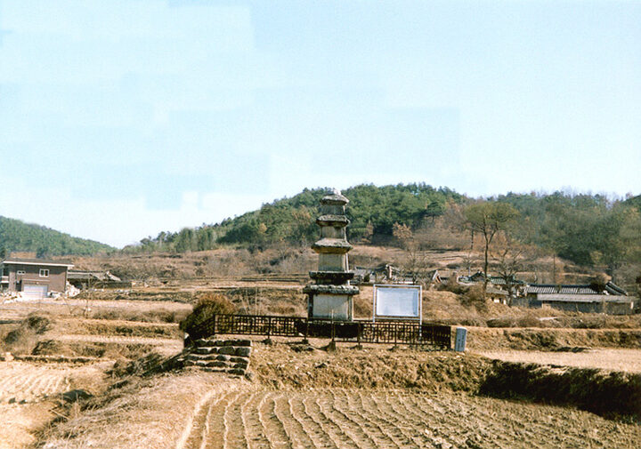 임하동삼층석탑(전경)