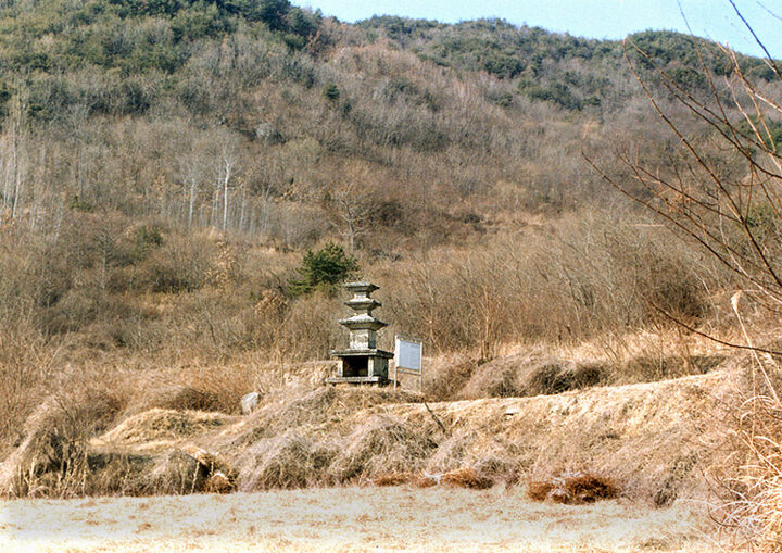 안동죽전동삼층석탑(전경)