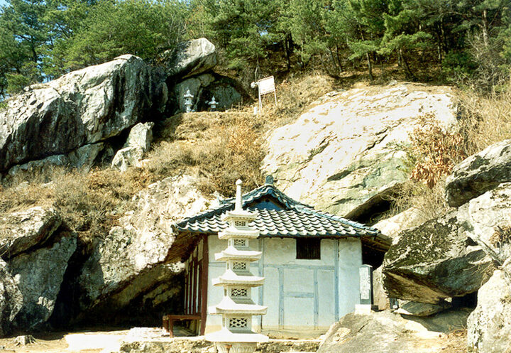 옥산사마애약사여래좌상(원경)