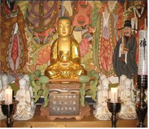 광주 극락사 석조지장 보살좌상