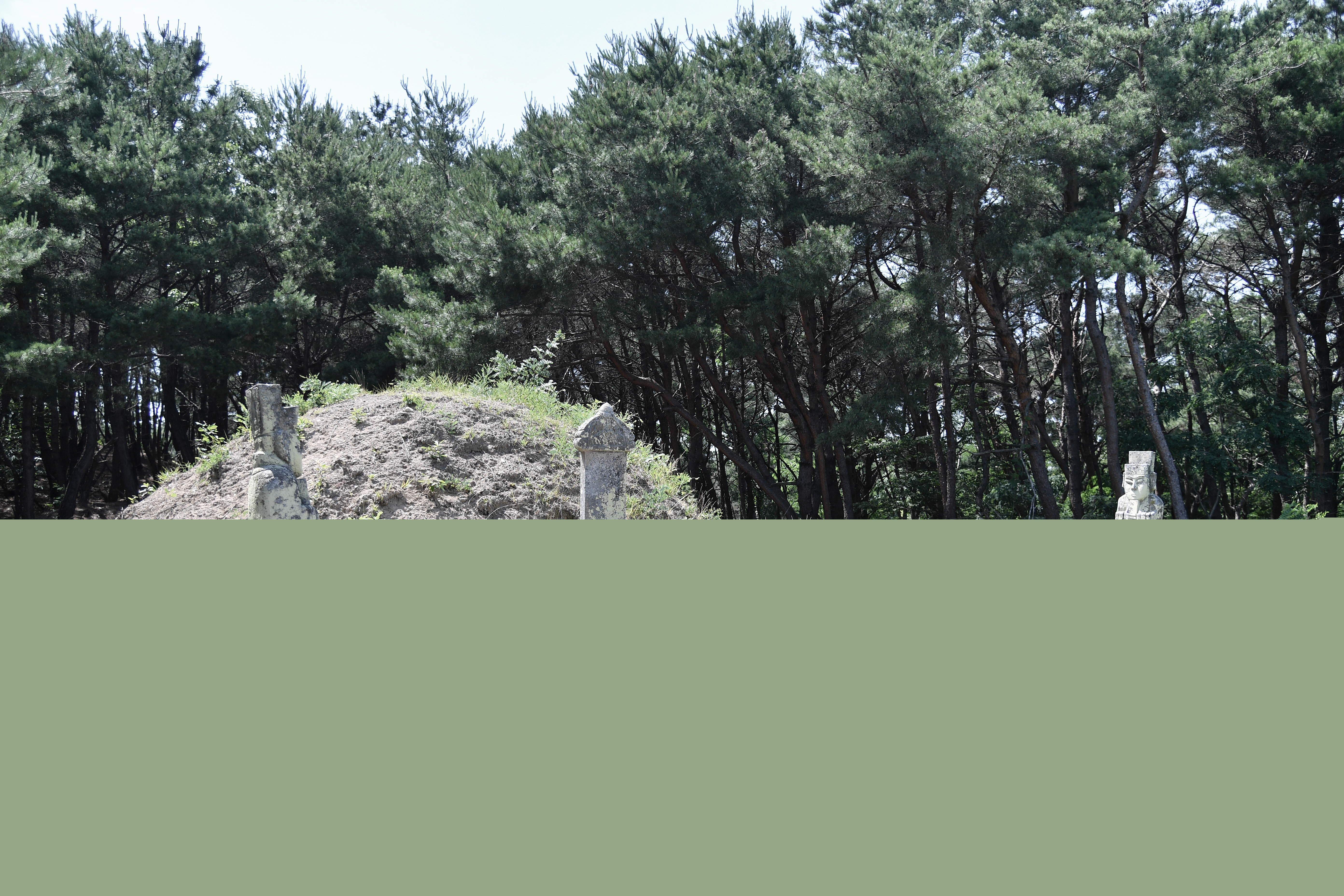 경절공 손중돈 및 정부인 최씨의 묘비, 석인상