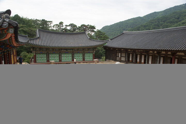 문경 김룡사 대웅전_대웅전에서 내려다 본 전경 (촬영년도 : 2015년)