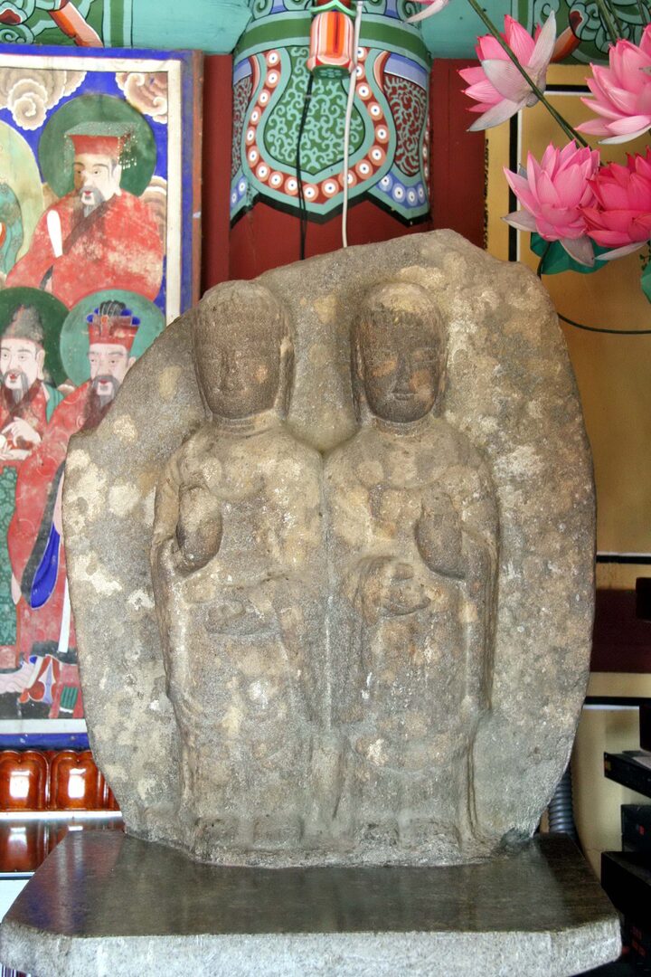 보살사 석조이존병립상