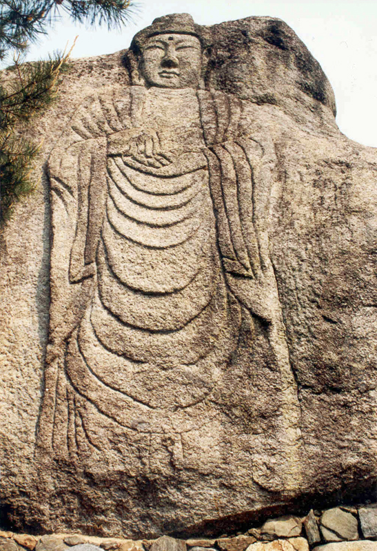 천안 삼태리 마애여래입상