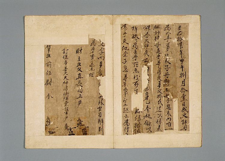 윤단학 노비허여문기 및 입안(尹丹鶴 奴婢許與文記 및 立案)