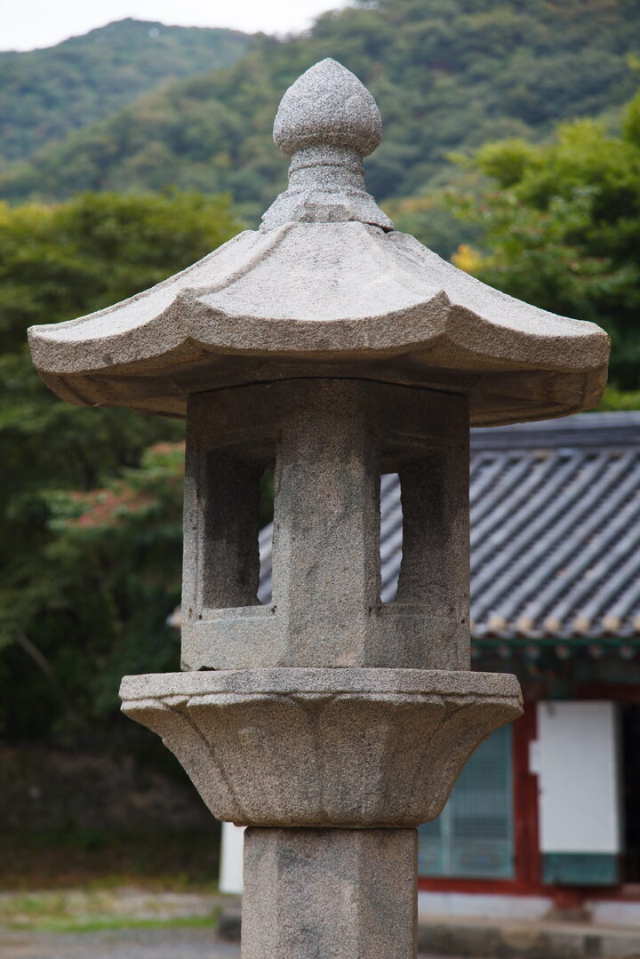 부여 무량사 석등_화사석 부분 (촬영년도 : 2015년)