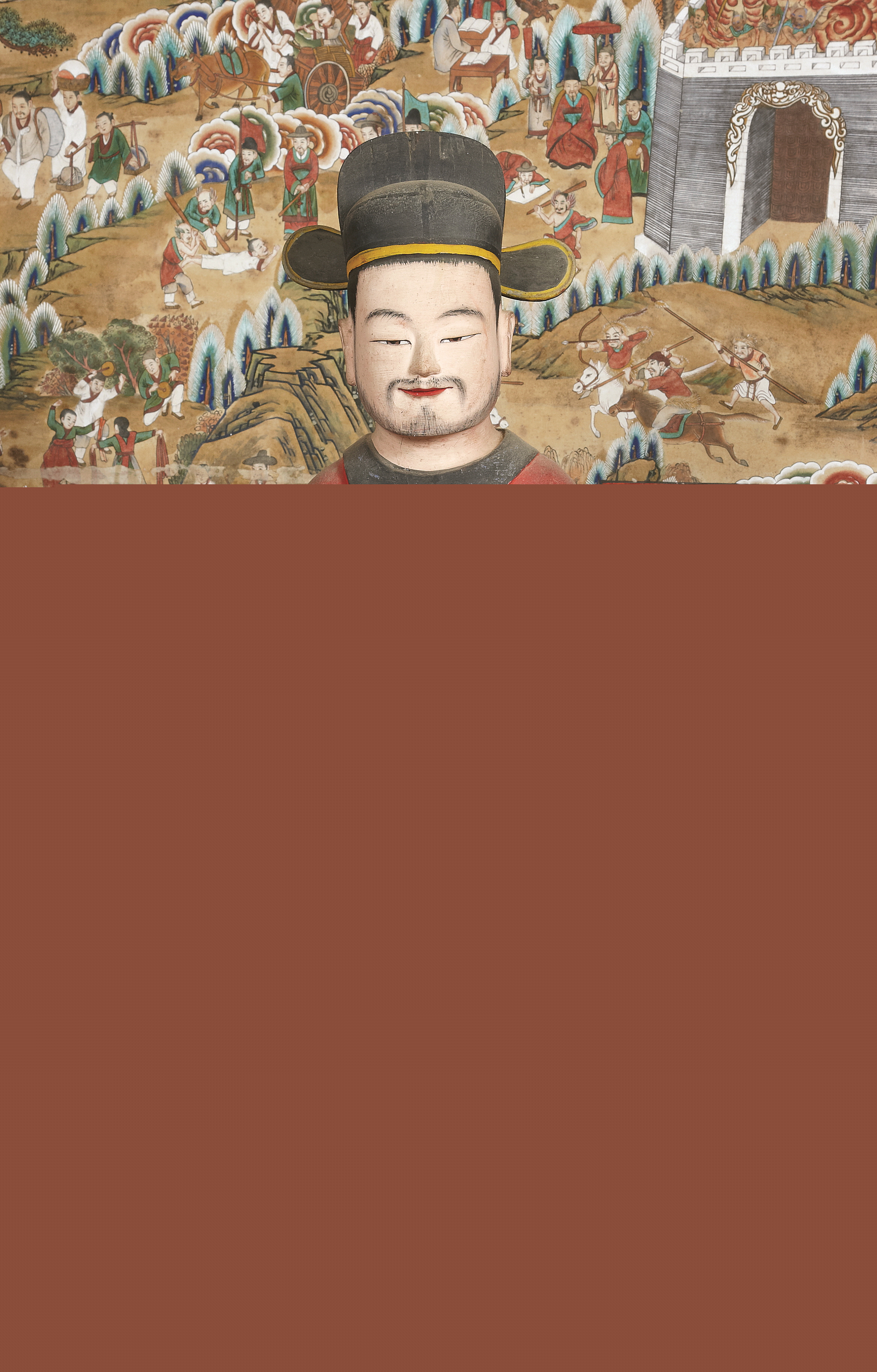 보물_강화 전등사 목조지장보살삼존상 및 시왕상 일괄_판관상(우)-01_문화재대관(보물-불교조각2)