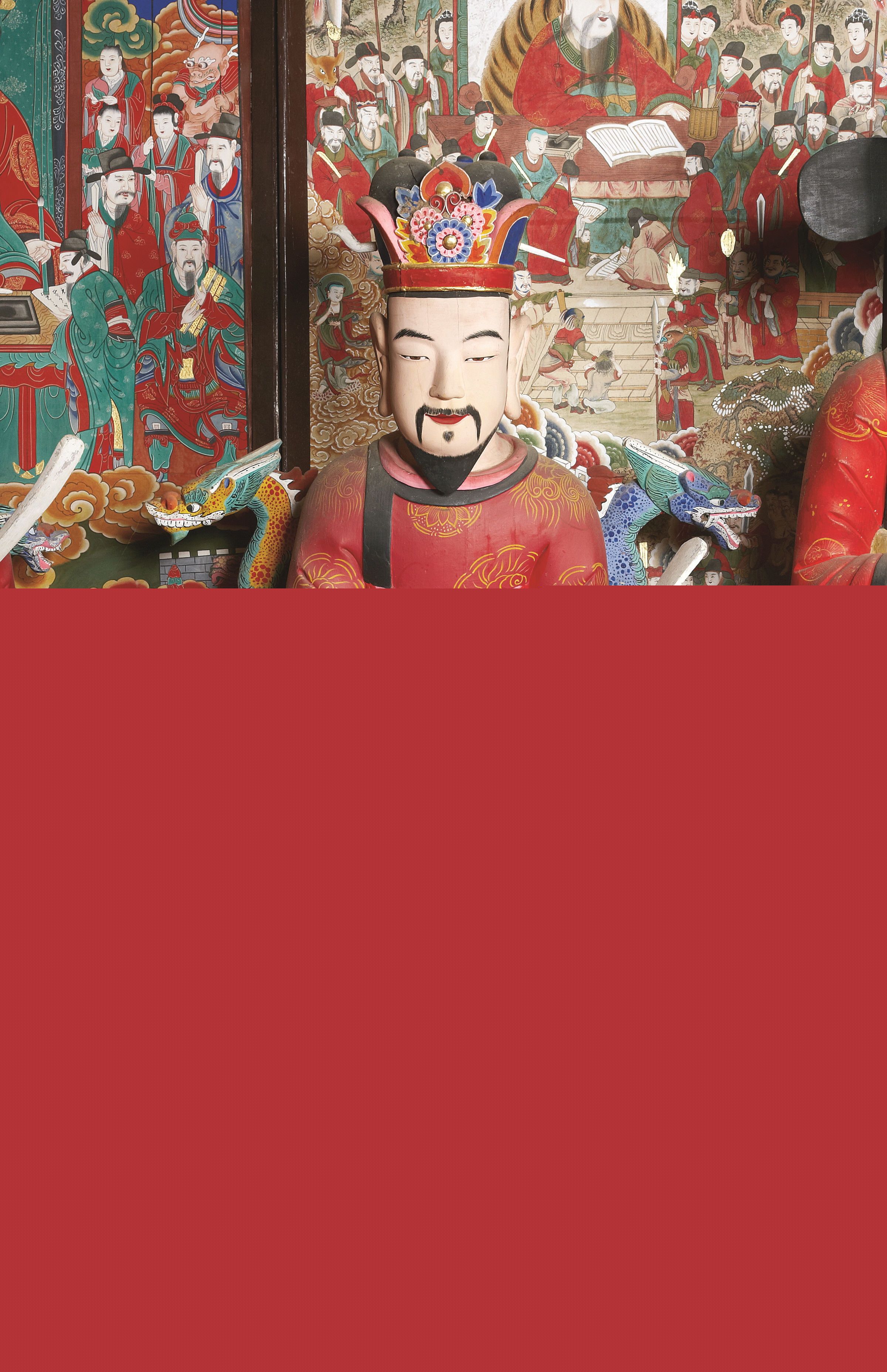 보물_강화 전등사 목조지장보살삼존상 및 시왕상 일괄_제9도시대왕반가상(좌5)-01-1_문화재대관(보물-불교조각2)