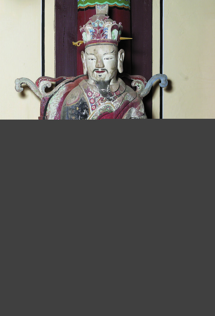 보물_화순 쌍봉사 목조지장보살삼존상 및 시왕상 일괄081_문화재대관(보물-불교조각2)
